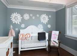 Wall Decals, Flower Leave Floral Decal, Blossom Nursery Decals For Girl Bedroom, Kids Room Decor-Dk089 - thumbnail 1