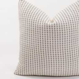 Gray Blue Linen Blend Throw Pillow Cover, Farmhouse Cushion - thumbnail 2