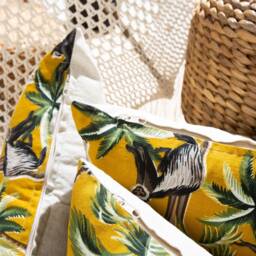 Sloth Pillow Cover, Yellow Cushion Mustard Pillow, Cushion, Monkey Jungle Case, Decor, Gift Set - thumbnail 4