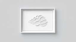 Textured Wentletrap Shell Minimalist String White Wall Art - Nautical Gifts Modern Organic Seashell - thumbnail 1