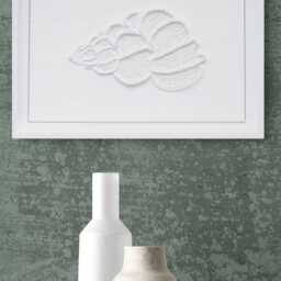 Textured Wentletrap Shell Minimalist String White Wall Art - Nautical Gifts Modern Organic Seashell - thumbnail 2