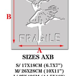 Banksy Girl Ballerina Stencil Reusable Graffiti Wall Art - thumbnail 2
