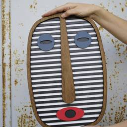 Modern Wall Sculpture, Wood Hanging, 3D Art, Large Wooden Living Room Office Decor, Pop House Warming Gift - thumbnail 3