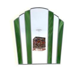 Art Deco Fan Mirror - Pistachio Green - thumbnail 4