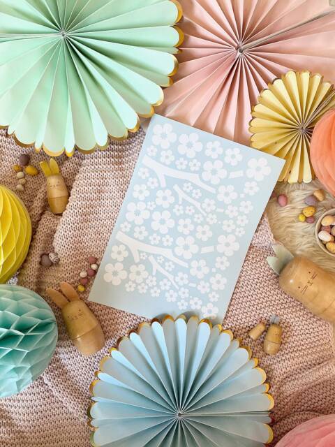 Cherry Blossom Wall/Door Decal Stickers, Easter Decor Ideas, Spring Door Decor, Pretty Porch - image 1