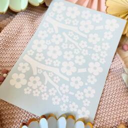 Cherry Blossom Wall/Door Decal Stickers, Easter Decor Ideas, Spring Door Decor, Pretty Porch - thumbnail 2