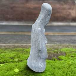 Concrete Moai Sculpture Stone Easter Island Head Figure Cement Statue Modern Yard Ornament Outdoor Decor Handcrafted Garden Lover Gift - thumbnail 4