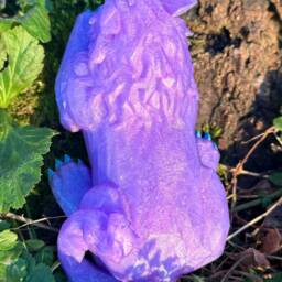 Purple Crystalline Druid Cat 3D Printed Figure 15cm - thumbnail 3