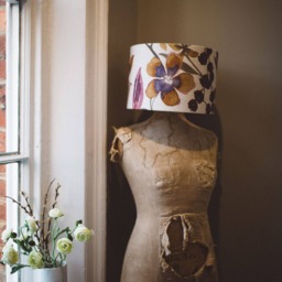 Handmade Floral Linen Drum Lampshade Harlequin Nalina Fabric - thumbnail 3
