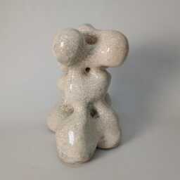 White Ceramic Abstract Sculpture Modern Minimalist Decor - thumbnail 3