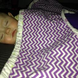Double Sided Flannel Receiving Blankets With Trim, Burp Cloth & Bib To Match - thumbnail 2