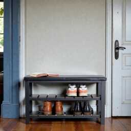 Shoe Storage Bench With Shelves, Modern Hallway Organisation - thumbnail 3