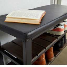 Shoe Storage Bench With Shelves, Modern Hallway Organisation - thumbnail 4