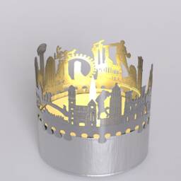 San Antonio Skyline Shadow Play - Mesmerizing Candle Attachment, Perfect Souvenir For Fans Projections Of Iconic Landmarks - thumbnail 4