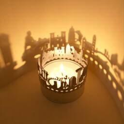 San Antonio Skyline Shadow Play - Mesmerizing Candle Attachment, Perfect Souvenir For Fans Projections Of Iconic Landmarks - thumbnail 3