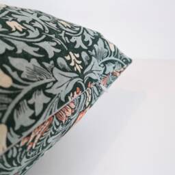 "Double Sided 18'' Snakesheadpillow Cover. Design William Morris, Linen Blend Fabric. For Cushion Size 45x45 cm - 18""x18" - thumbnail 2