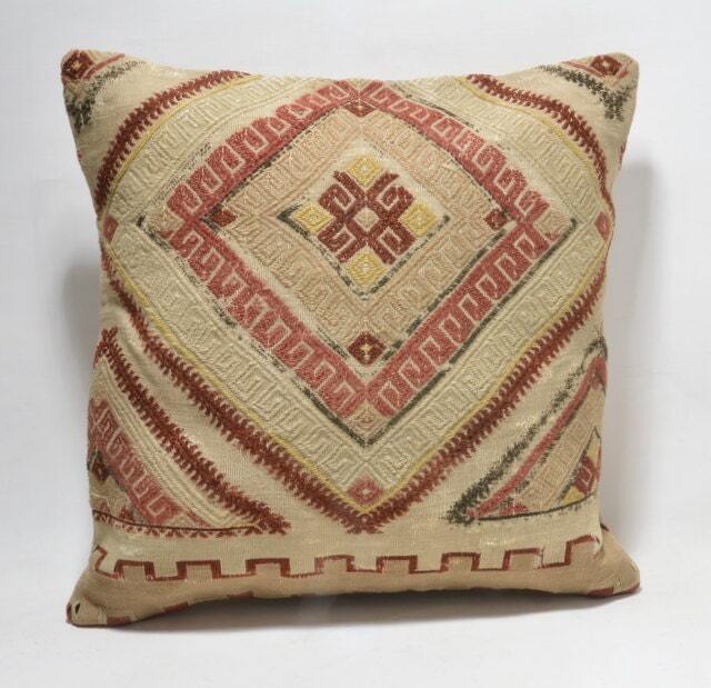 Kilim Cushion Cover, Kilim Pillow, Home Decor, Cojin Lana , Unico , 16x16Inc, Decor , Decorative Pillow - image 1