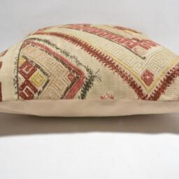 Kilim Cushion Cover, Kilim Pillow, Home Decor, Cojin Lana , Unico , 16x16Inc, Decor , Decorative Pillow - thumbnail 3