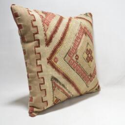 Kilim Cushion Cover, Kilim Pillow, Home Decor, Cojin Lana , Unico , 16x16Inc, Decor , Decorative Pillow - thumbnail 2