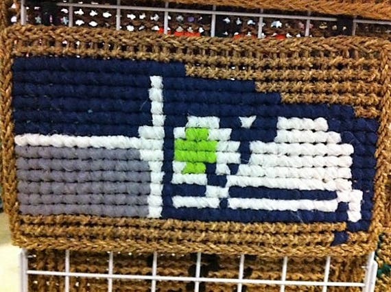 Hand-stitched Doormat - Seattle Seahawks