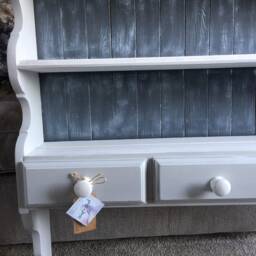 Farmhouse Painted Book Shelf - thumbnail 2