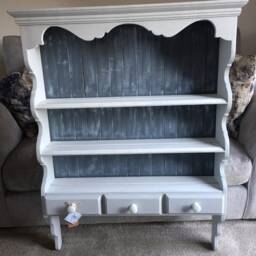 Farmhouse Painted Book Shelf - thumbnail 3