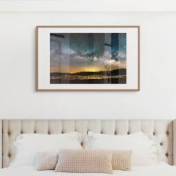 Milky Way Galaxy Photo Print, Starry Night Sky, Home Decor - thumbnail 2