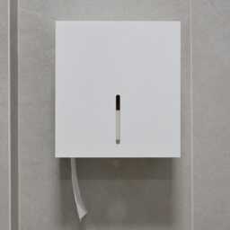 White Jumbo Toilet Paper Dispenser, Steel Modern Commercial Rolls Holder Lamarro