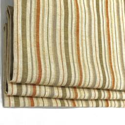 Multi Color Stripe Linen Farmhouse Roman Shade - Cl1089 - thumbnail 3
