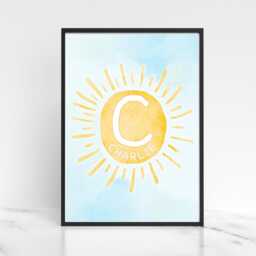 Personalised A4 Name Poster, Baby Wall Art, Simple Design, Minimalist Nursery Decor Print, New Gift - thumbnail 4
