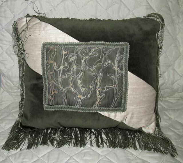 Hand Screened Decorative Pillow - image 1