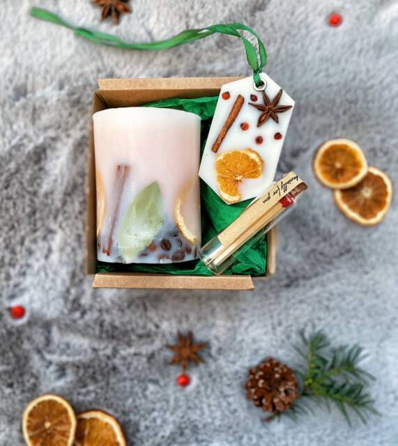 Candle Gift Box Set, Birthday Box, Thank You Gift, Gift Hamper Box, Housewarming Gift, Scented Candle Box, Vegan Gift, Relaxation - image 1