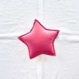 Cream Velvet Star Pillow, Cushion - thumbnail 4