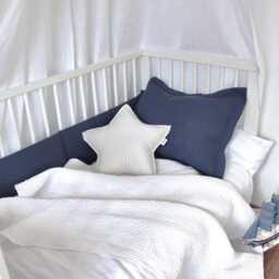 Cream Velvet Star Pillow, Cushion - thumbnail 2