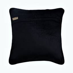 "Handmade Black Euro Pillow Cover 24""x24""/26""x26" - thumbnail 3