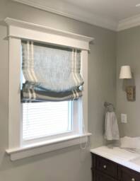 85 Colors Custom Roman Shades With Chain Mechanism, Relaxed Shade, Window Treatment, Blinds With Border Trim.window Blind