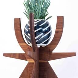 Plant Stand Mid Century Stant Stands Indoor Tall Pot Planter Shelves Modern Plan - thumbnail 4