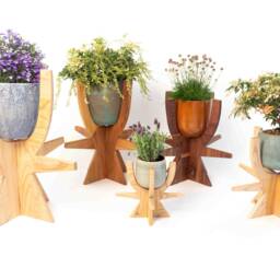 Plant Stand Mid Century Stant Stands Indoor Tall Pot Planter Shelves Modern Plan - thumbnail 2