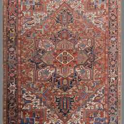 Vintage Handwoven Oushak Rug, 60+ Year Old Wool Area Rug - 240 X 330 cm - thumbnail 2