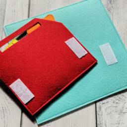 Felt Tool Kit Quiet Book Page Montessori Toddler Toy - thumbnail 3