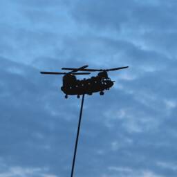 Rusty Metal Chinook Helicopter Garden Decoration - Steel Anniversary Gift - thumbnail 1