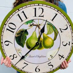 Green Pears Clock - French Clock - thumbnail 2