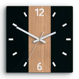 Black Clock With Bamboo - Primo, Silent White Numbers, Modernclock/11, 81 - thumbnail 4