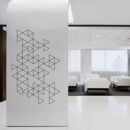 Geometric Wall Decal - Triangles Art Minimalist Modern Decor Mid Century Decals Stickers Skutrioutline - thumbnail 3