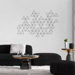 Geometric Wall Decal - Triangles Art Minimalist Modern Decor Mid Century Decals Stickers Skutrioutline - thumbnail 2