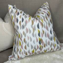 Retro-Scandi Cushion Cover/Decorative Cover, Pillow For Sofa, Bed, Window, Chair, John Lewis Fabric, Grey Sulphur - Double Sided - thumbnail 3