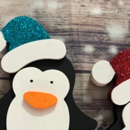 Personalised Penguin , Christmas With Hat, Penguin Family Decoration - Santa - thumbnail 3