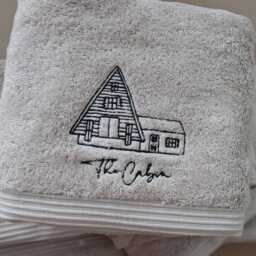 Corporate Logo Towels, Bespoke Towels, Personalised Salon Company Embroidered Towel Uk, Hand Towel, Bath Sheet - thumbnail 3