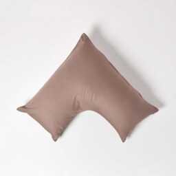Organic Egyptian Cotton V Shaped Pillowcase 400Tc Sateen Soft Cover - thumbnail 2