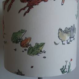 Quentin's Menagerie - Handmade Children's Table Lampshade 30cm Drum - thumbnail 3
